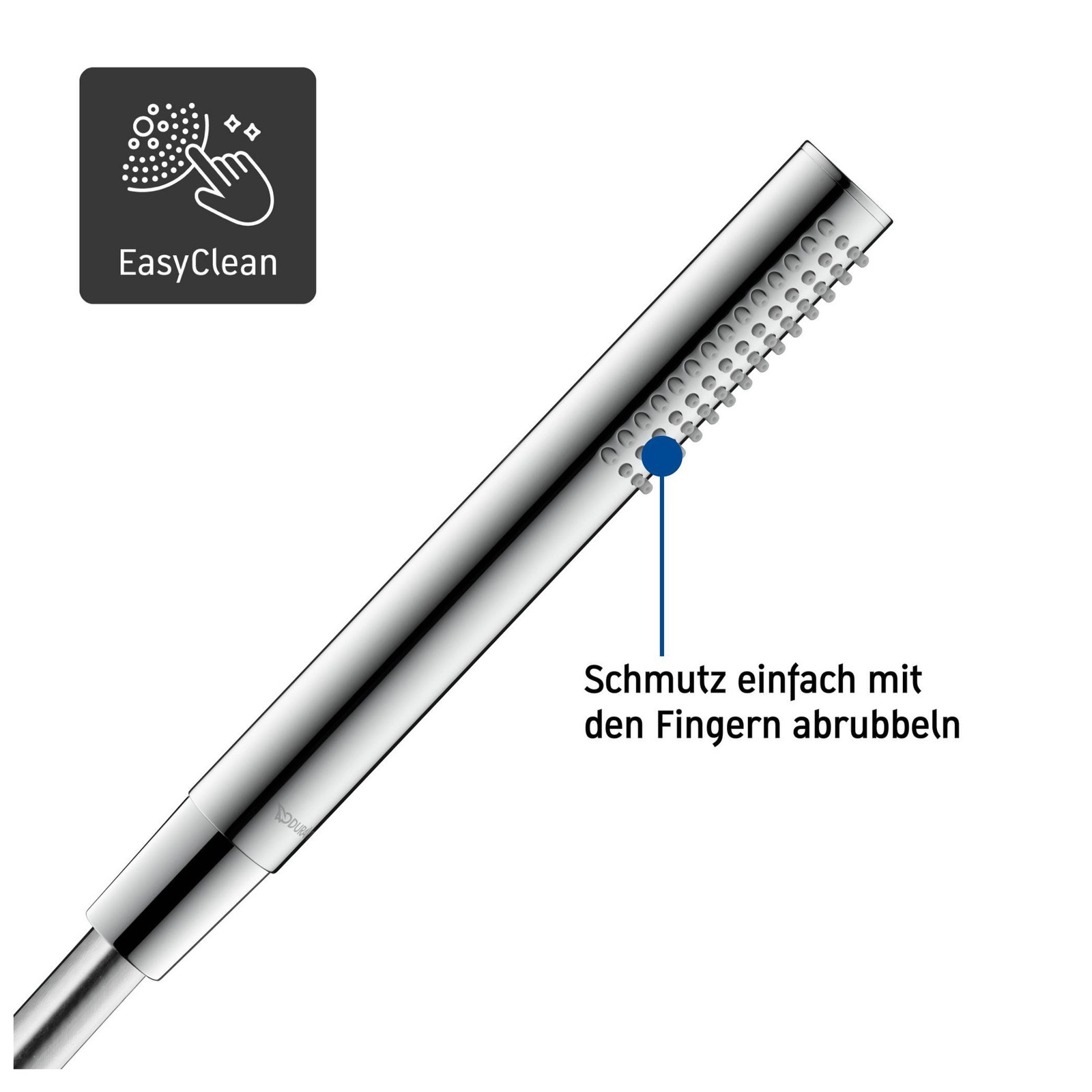 DURAVIT Stabbrause Duschbrause Duschkopf Regendusche Chrom NEU - Bild 5 von 6