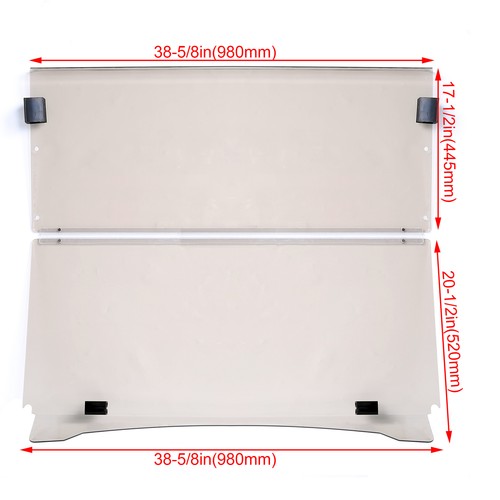 For Yamaha G29 DRIVE 2007-2016 Tinted Golf Cart Windshield Folding Windscreen