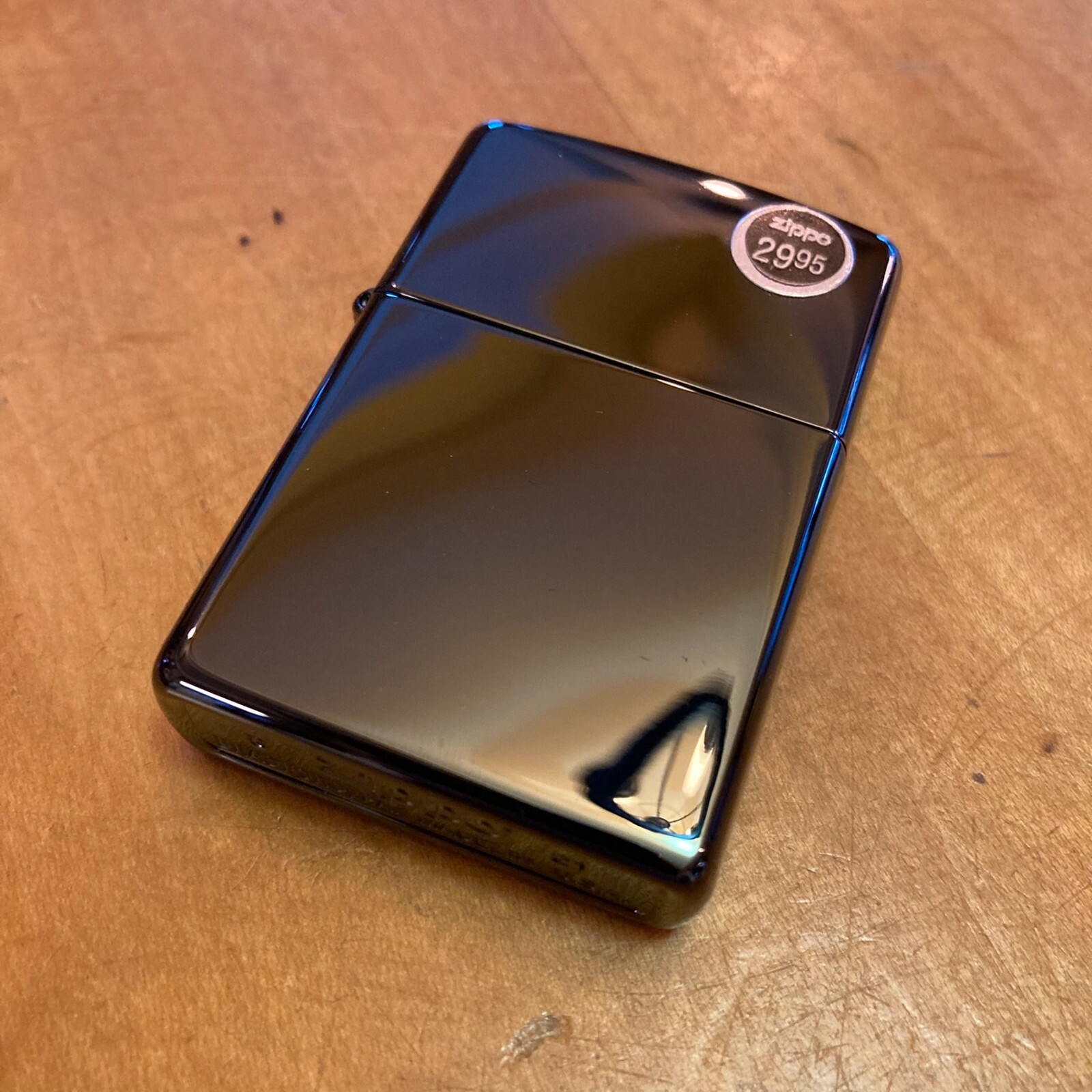 Genuine Zippo Ebony Black windproof Lighter CASE ONLY No