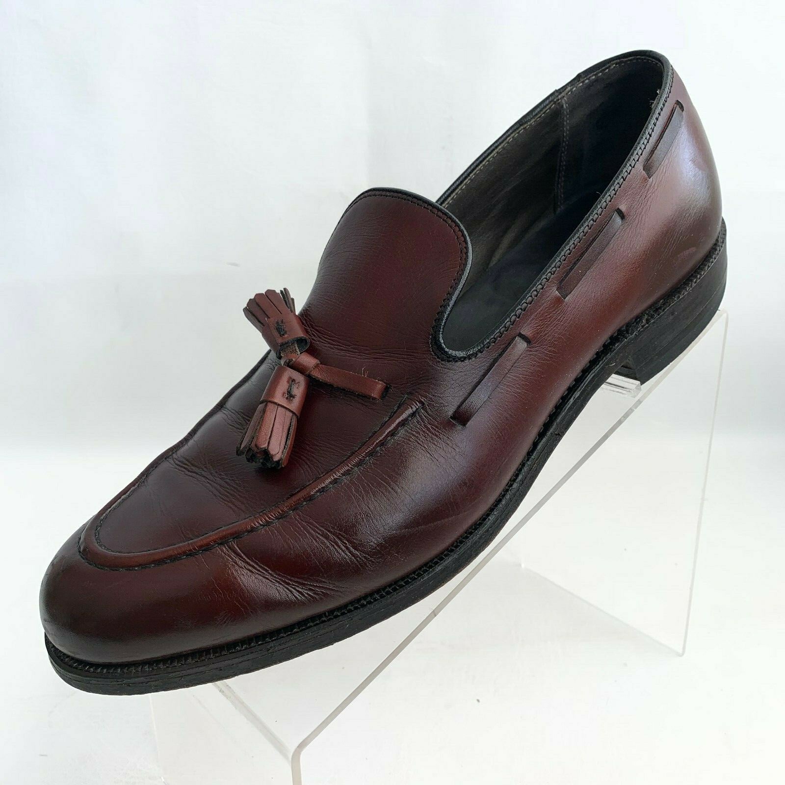 Keith Highlanders Brogue Tassel Dress Loafers Men\'s 10.5 D Burgundy Leather‎ Keith Jones after two years, I think it main image 4