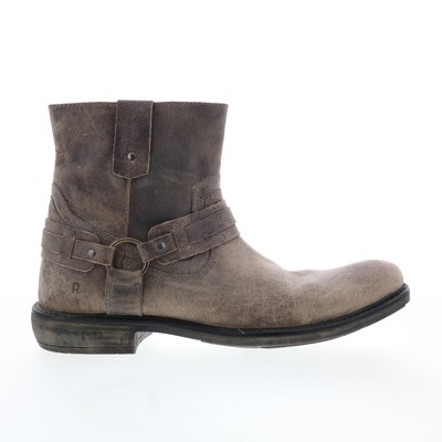 

Мужские серые кожаные повседневные классические ботинки Roan by Bed Stu Native II F804025, Серый, Roan by Bed Stu Native II
