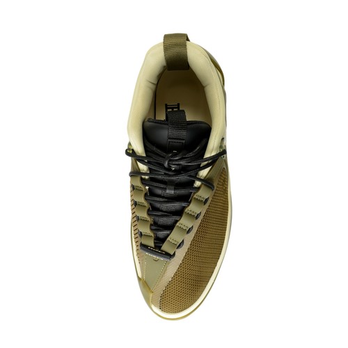 BALMAIN BALMAIN MEN'S "B RUNNER" CANVAS & LEATHER ATHLETIC SNEAKERS SHOES US 10 EUR 43