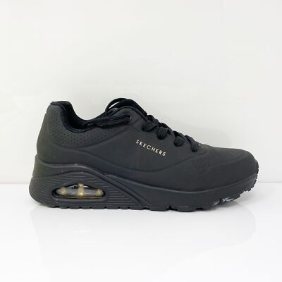 

Skechers Womens Uno Stand On Air 73690 Черная повседневная обувь Кроссовки Размер 9, Черный, Uno Stand On Air