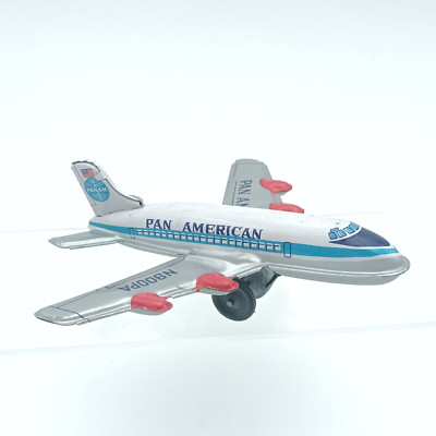 VTG Tin Airplane Toy PAN AM n900PA Mini Model Plane Flying PAN AMERICAN AIRLINES