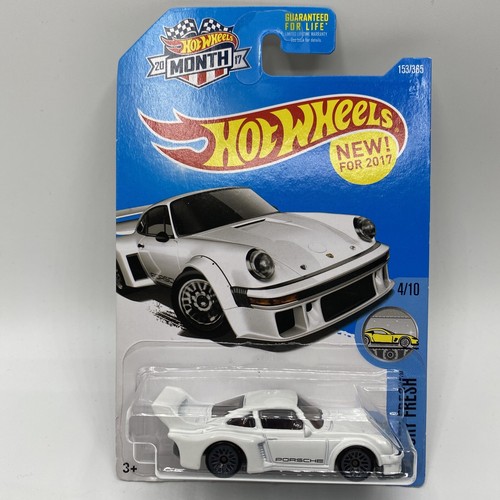 2017 Hot Wheels PORSCHE 934.5 White Month Card Logo Rare Htf New