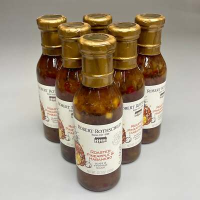 ROBERT ROTHSCHILD 6-PK of Roasted Pineapple & Habanero Glaze & Finishing Sauce 1
