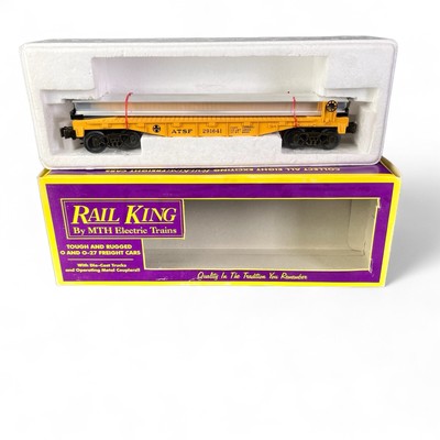 O Gauge MTH 20-98121 Santa Fe  SSC  Flat Car  #291641 W/ Steel Bar Read