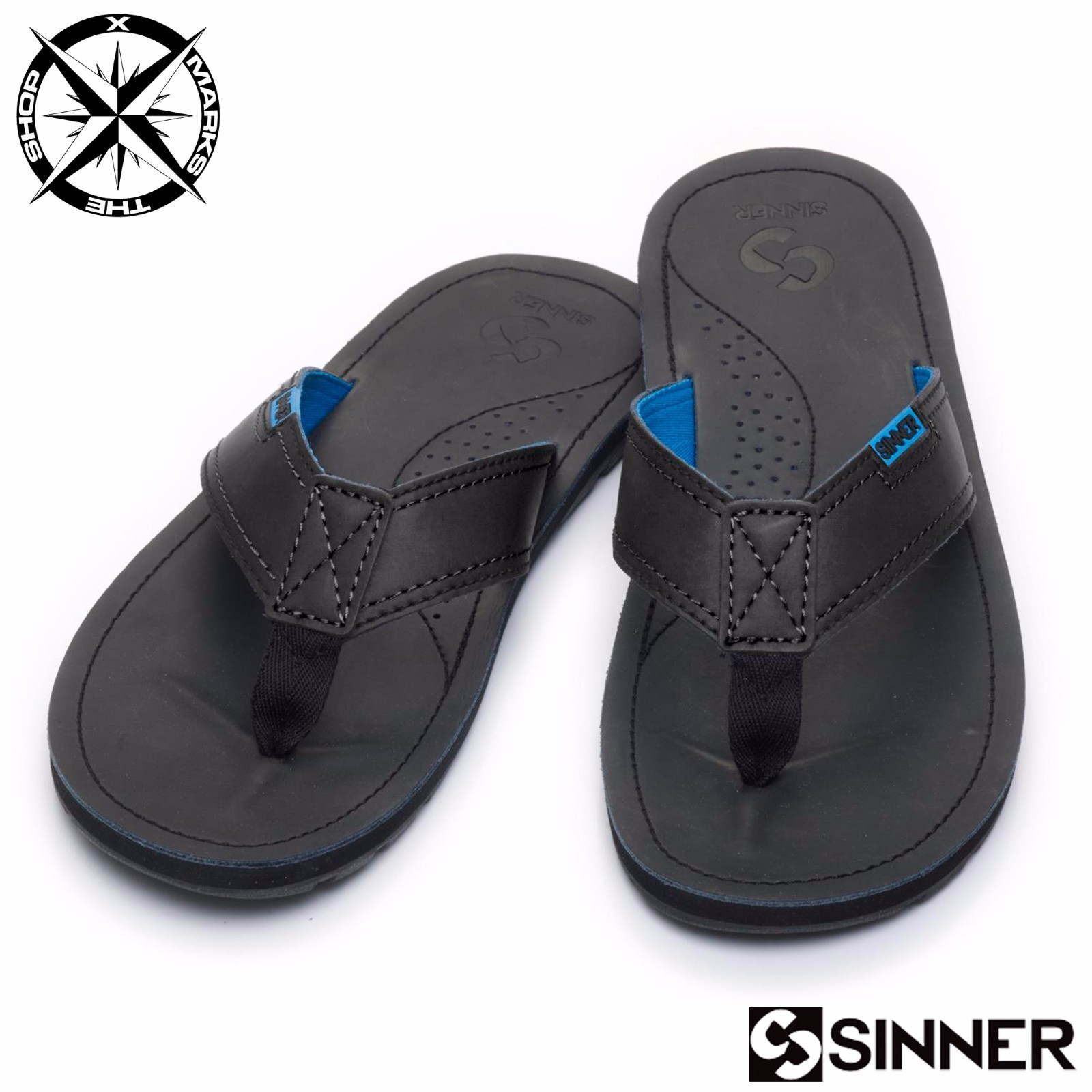 sinner flip flops mens