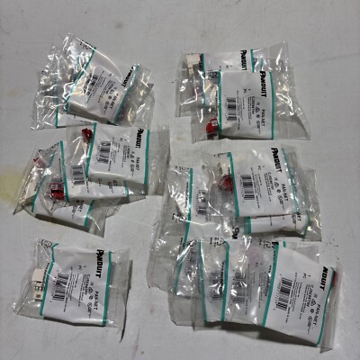 Lot 16 Panduit Cat 5e UTP RJ45 CJ5E88TIW Telecom & Ethernet Connector. QTY 16