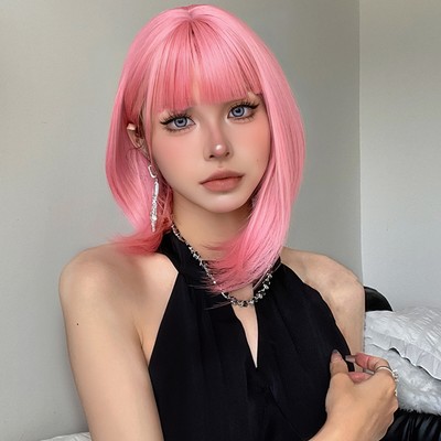 Pretfy  Bob Hiar Wigs Cute Bob Hair  Women's Short  Heat S5N7