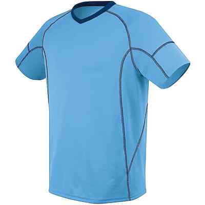 High Five Adult Unisex Kinetic Size Small Light Blue Navy Soccer Jersey New