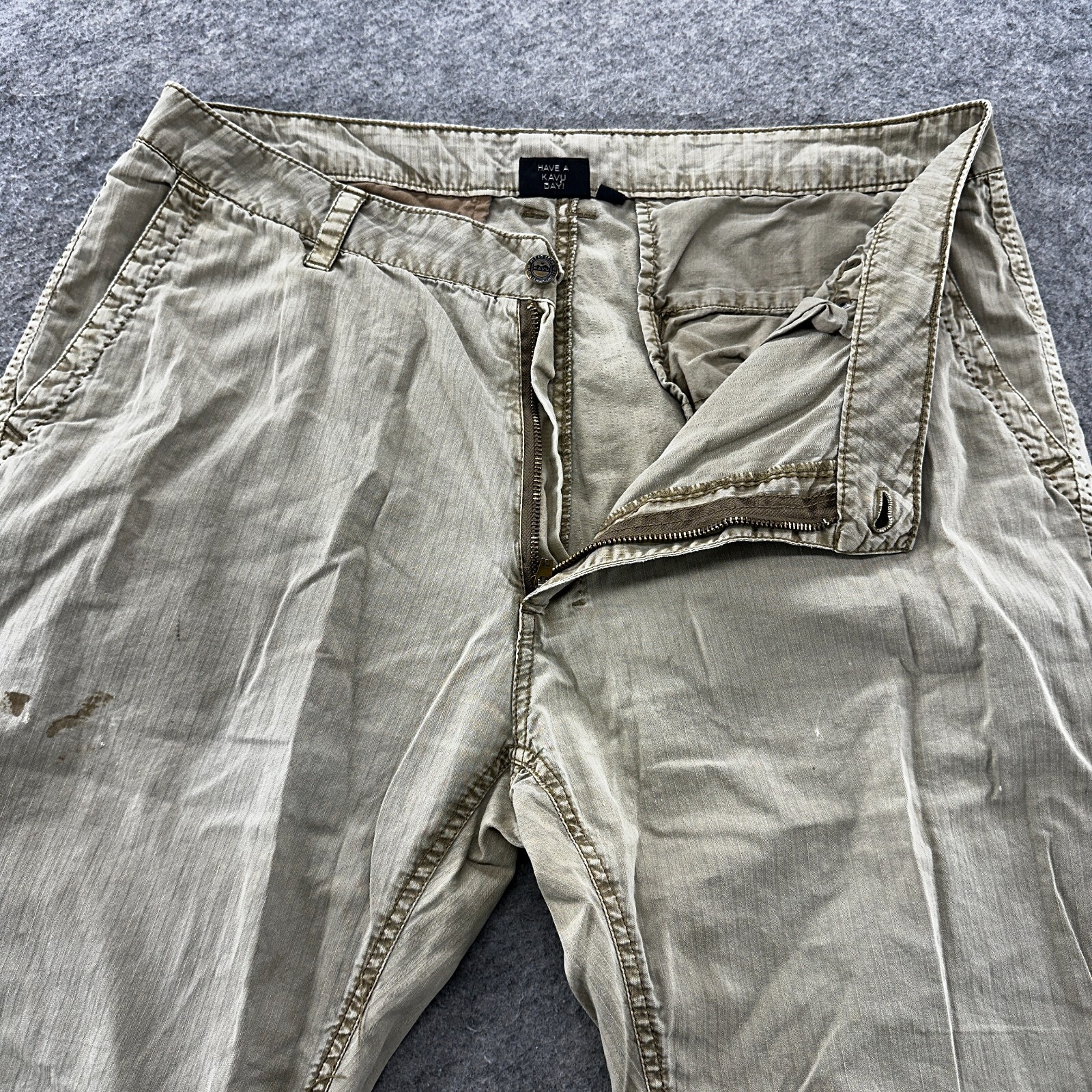 【新品】kaval ベージュ phoenix pants ベージュ KAVAL カヴァル イージー パンツ サイズ:表記なし ベージュ 麻