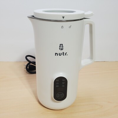NUTR N2W Single Serving Nut Milk Maker Homemade Almond Oat Coconut Power Cord
