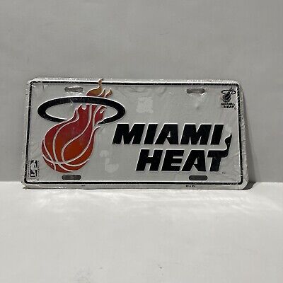 Miami Heat NBA Metal License Plate/Sign NBA Official Logo Collectible 49x95