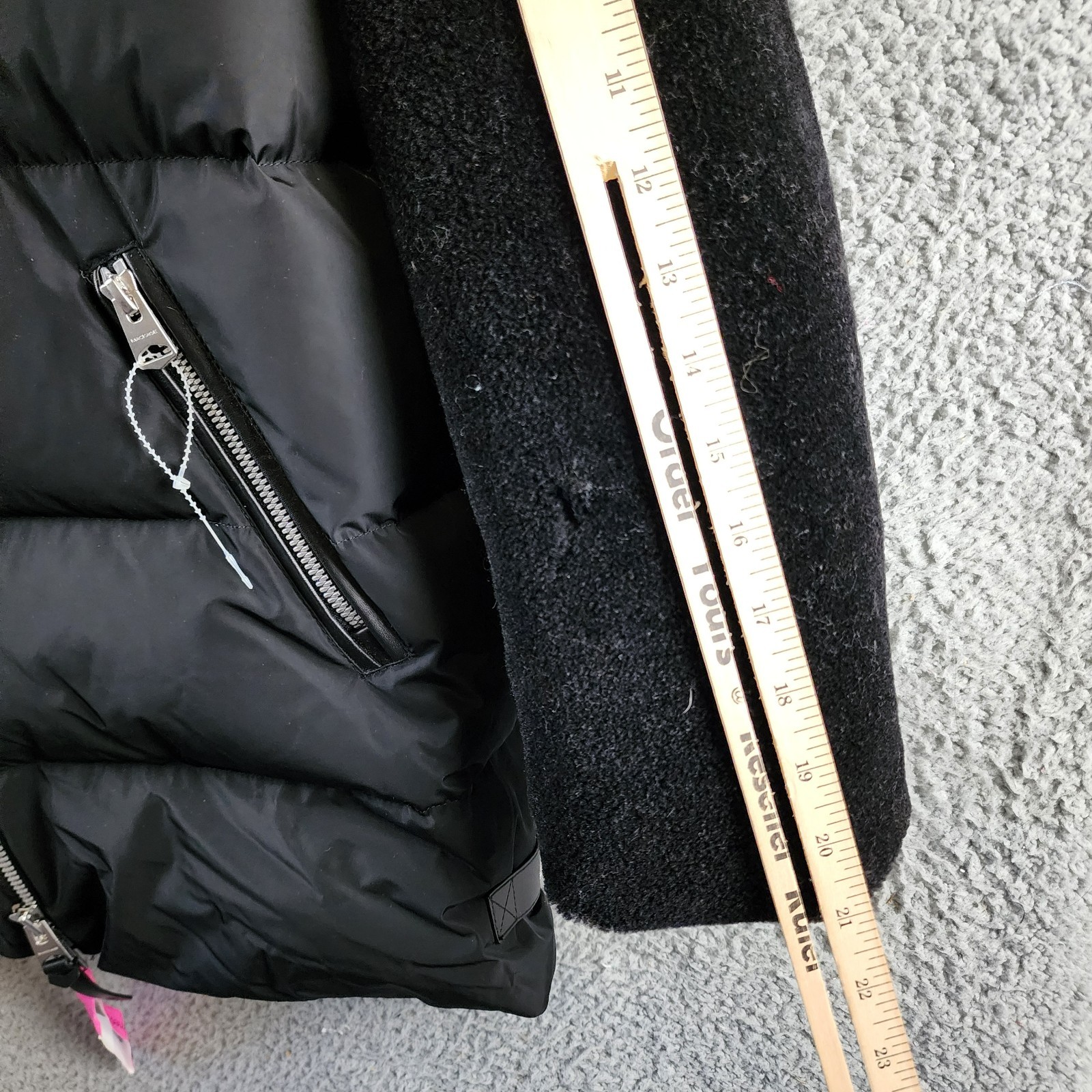 Mackage Junia Down Hooded Full Zip Coat Women's XL Black Full Zip Long Sleeve - Picture 12 of 15