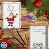 XIJQRAC Christmas Gift Card Book for Adults, Merry Christmas Gift Cards, 5x7 Color Spiral Bound Card Book- Surprises On Every Page, DIY Personalized Xmas Gifts for Family, Friends, Students