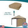 Gazebo Universal Replacement Privacy Curtain - Wonwon Privacy Panel Canopy Side Wall with Zipper for 10' x 12' Outdoor Gazebo (Khaki)