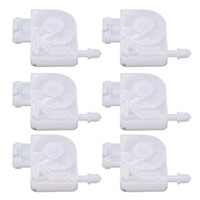 6PCS Ink Damper Replacement with Mesh Filter PP Plastic Printer Damper