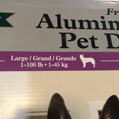 PetSafe Freedom Aluminum Pet Dog Door LARGE 1-100 LB. Model # HPA11-11600 lot G1