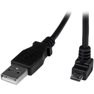 StarTech.com 2m Micro USB Cable Cord - A to Down Angle Micro B - Down Angled Mic