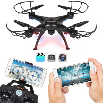 4CH 6Axis FPV RC Drone Quadcopter Wifi Camera Real Time Video 2 Control Modes