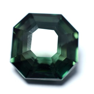 Perfect Sapphire   Green Square Cut Natural 8.55 Ct Loose Gemstone CERTIFIED