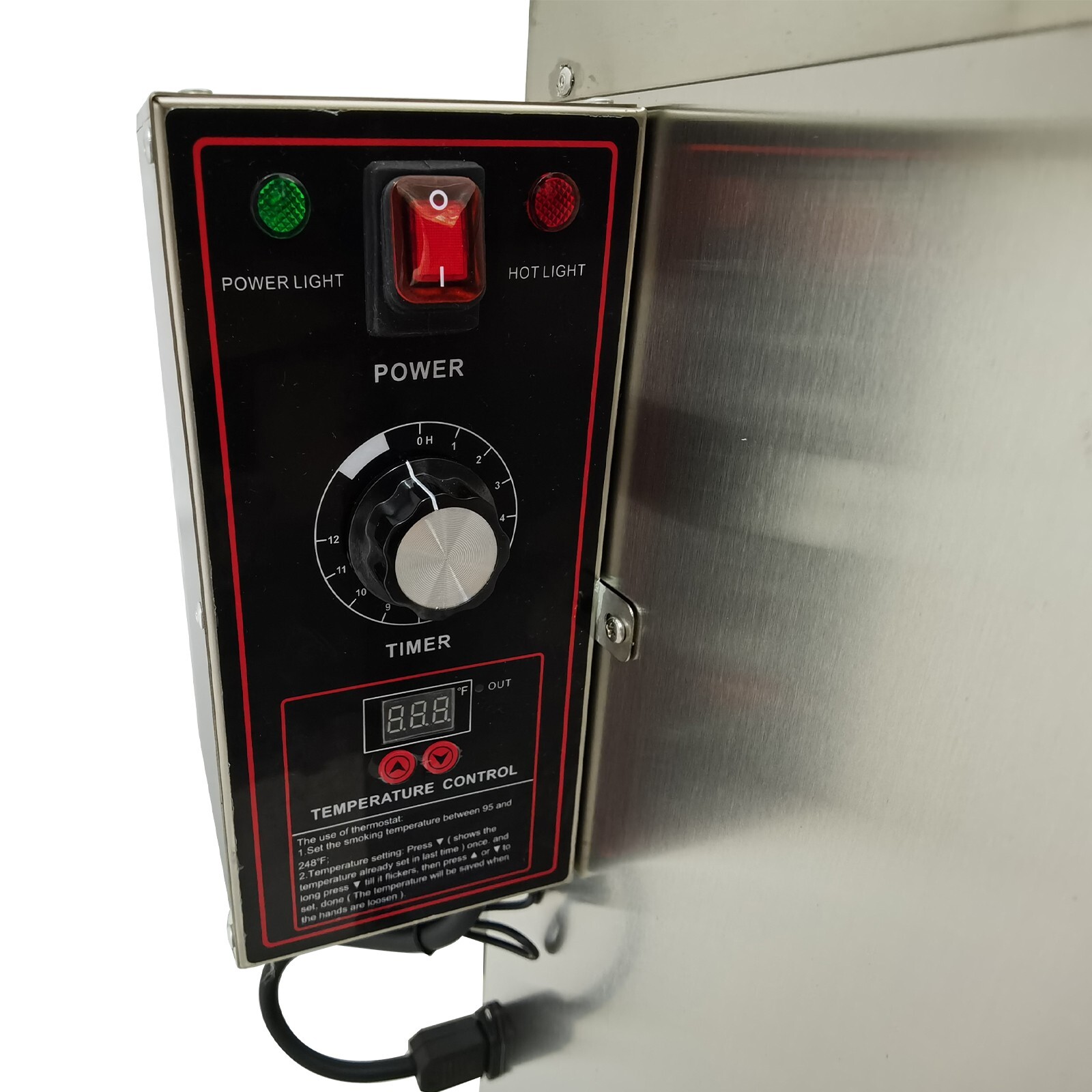 110V Commercial Vertical Digital Electric BBQ Meat Smoker 5 Detachable Racks