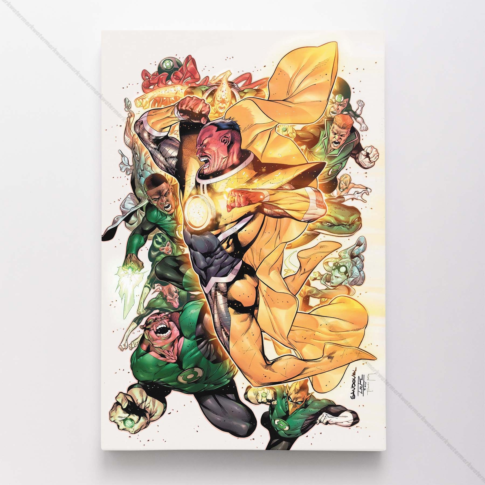 Green Latern Poster Canvas DC Comic Book Cover Art Print #32535