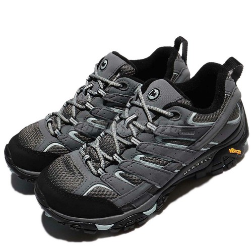 

Merrell Moab 2 GTX Wide Gore-Tex Grey Blue Women Outdoor Hiking Shoes J06036W, Серый, Moab 2 Gtx Wide