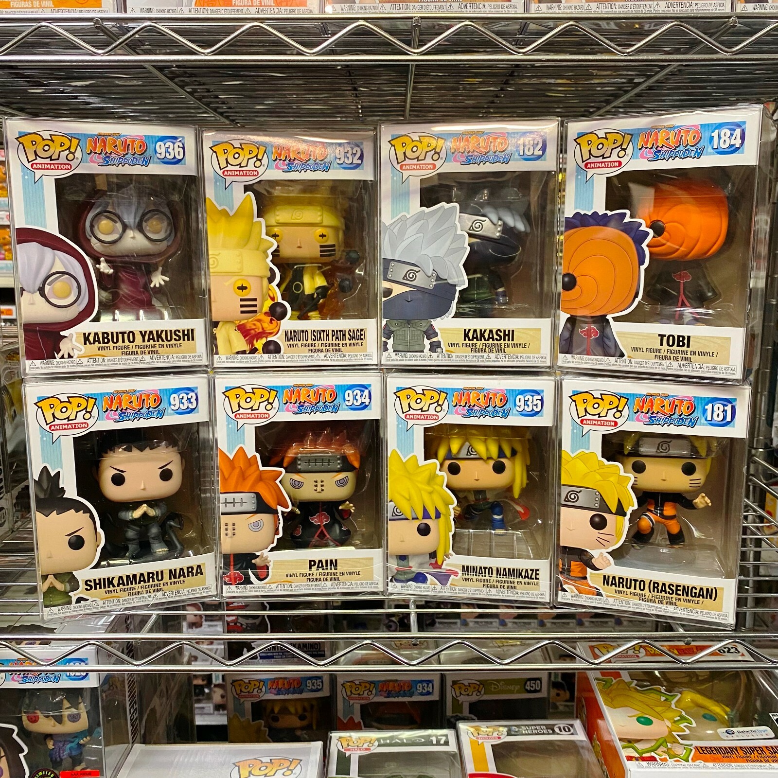 Funko Pop Naruto : Pain, Kakashi, Tobi, Minato, Kabuto