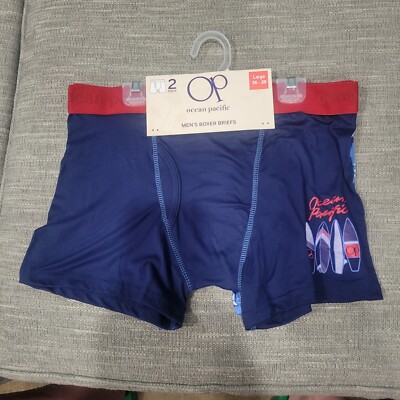 OP Ocean Pacific Men's Boxer Briefs 2 Pack Large 36-38