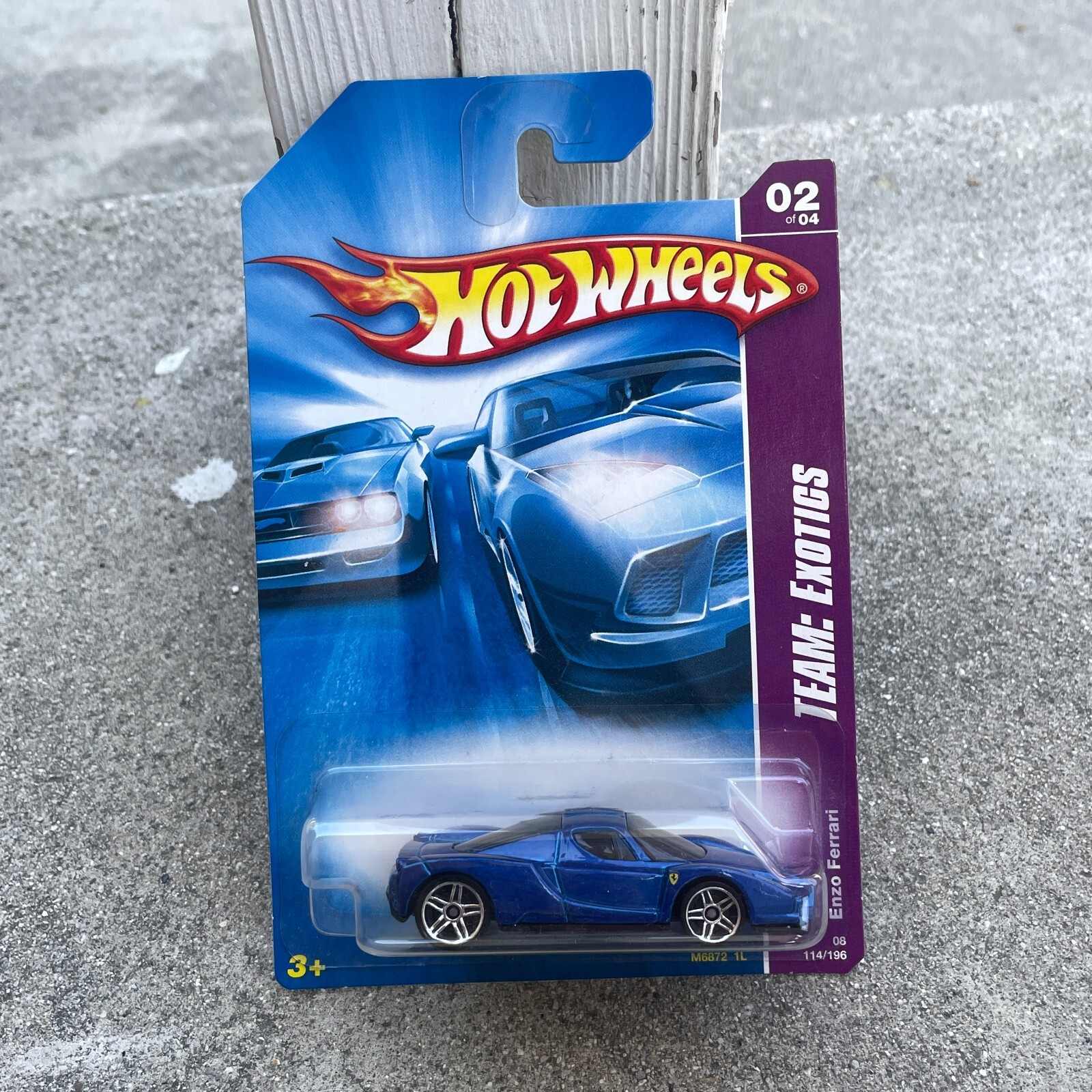 Hot Wheels Ferrari ENZO Blue Team Exotics 02/04 Blue Card | eBay