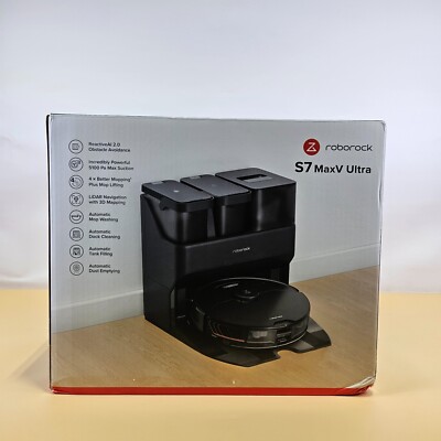 roborock S7 MaxV Ultra Robot Vacuum and Mop, Auto Mop Washing, SEALED