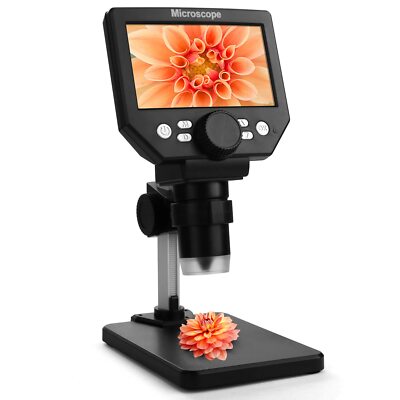 LCD Digital USB Microscope,Micsci 4.3 inch Screen 1000X Magnification Electro...