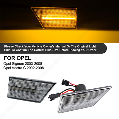 2x KLARGLAS Led Seitenblinker Blinker für OPEL SIGNUM | VECTRA C | BJ 2002-08 |