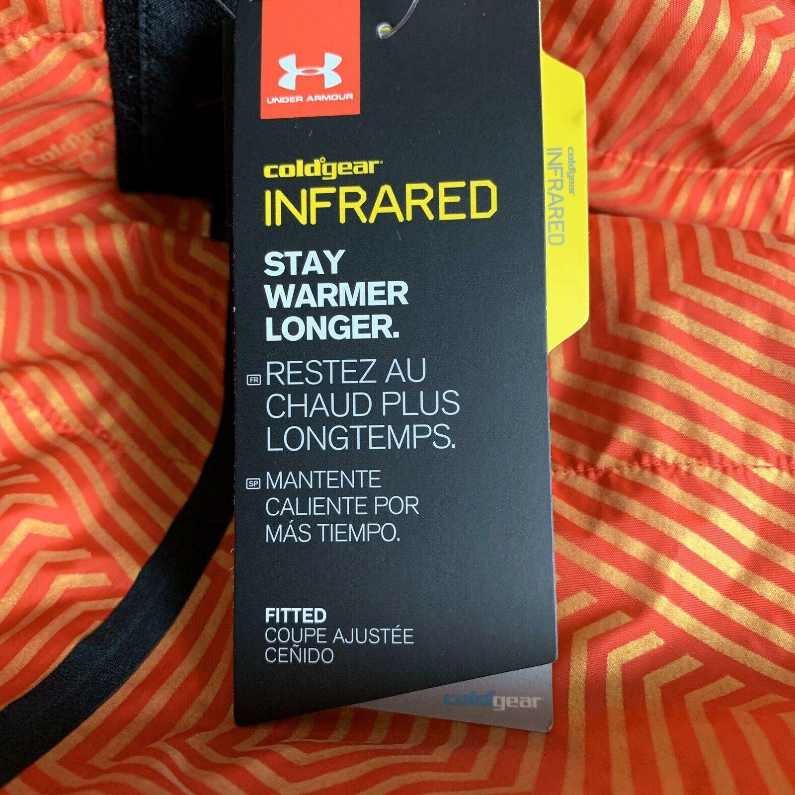 Pre-owned Under Armour Mens Vest Xl Mens Down Cashmere Magzip Coldgear Infrared Black Ua