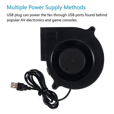 2pcs 7530 Fan 75x30mm Dc 5v 75mm X 30mm Brushless Cooling Fan Replacement Blower