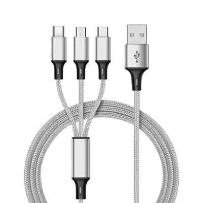 3 in 1 Fast USB Charging Cable Universal Multi Function Cell Phone Charger Cord