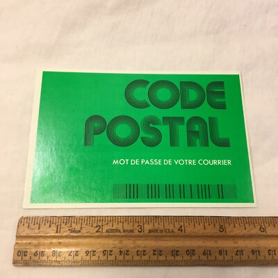 Postcard La Poste Postal Code Mot de Passe Votre Courrier Périgueux Password #2