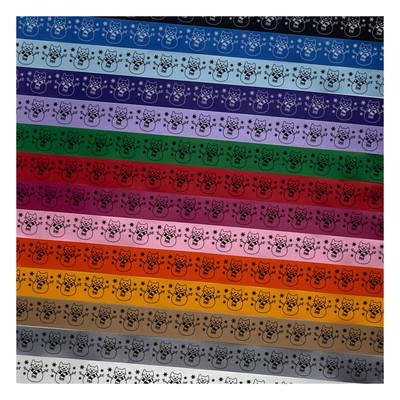 Snowman Cat Christmas Satin Ribbon for Bows Gift Wrapping DIY Projects - 3 Yards