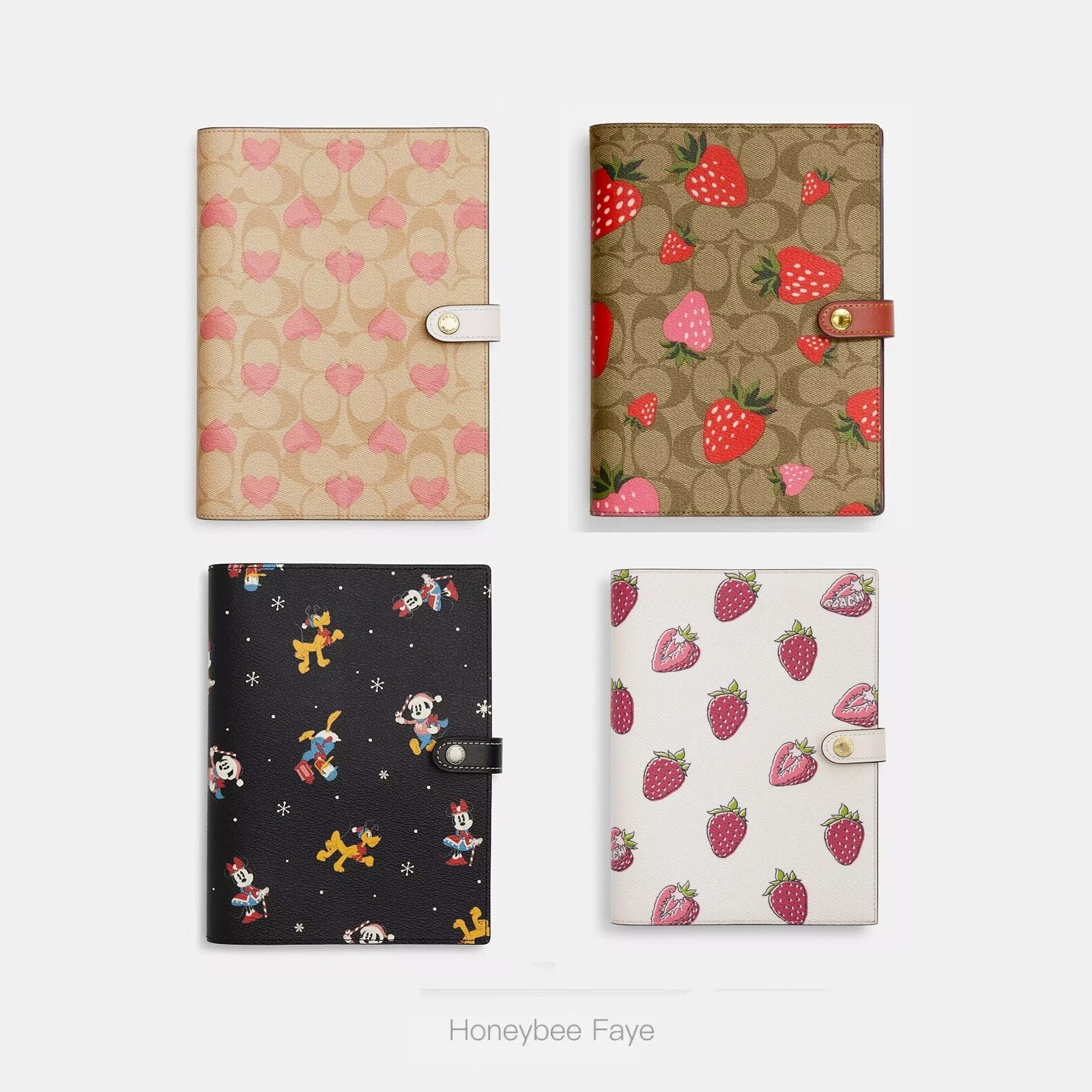 長財布 COACH Notebook In Signature Canvas With Floral Print  CAO58 NWT Coach Notebook In Signature Canvas With Mystical Floral