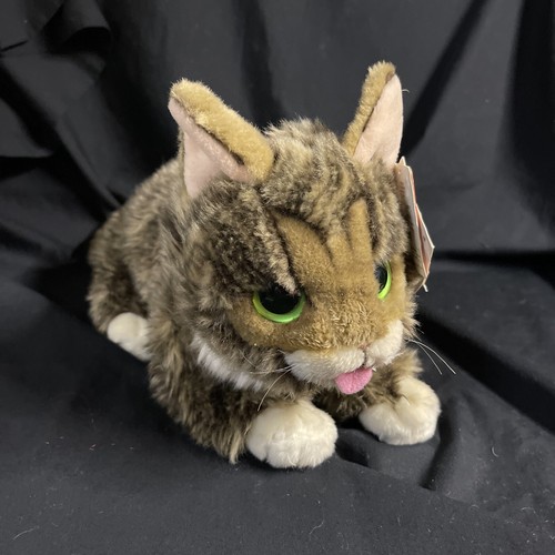 Cuddle Barn Lil Bub Plush 14” Kitten Cat Realistic Stuffed Animal Toy New Tags