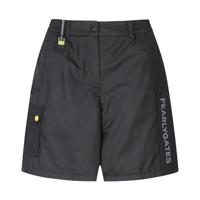 【PEARLY GATES】 Colorblock Smile Logo Embroidered Shorts Genuine PEARLY GATES GOLF Womens Smile Color Block Logo