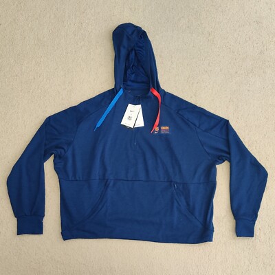 Nike Women's Pullover Hoodie Culers FC Barcelona Navy Blue Size XXL DH7930-492