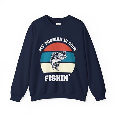 My Mission Is Going Fishin' Unisex Heavy Blend  Crewneck Sweatshirt