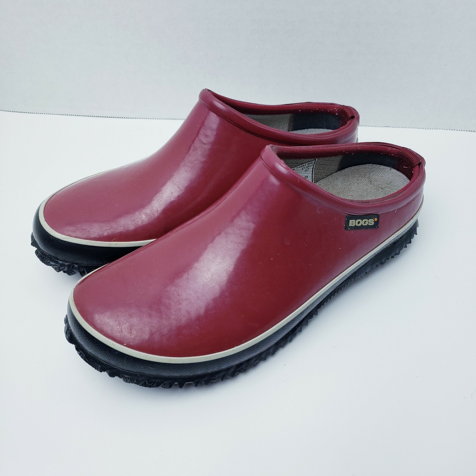 みんと Bogs Shoes Women's 6 Urban Farmer Slides Red Rubber Mule
