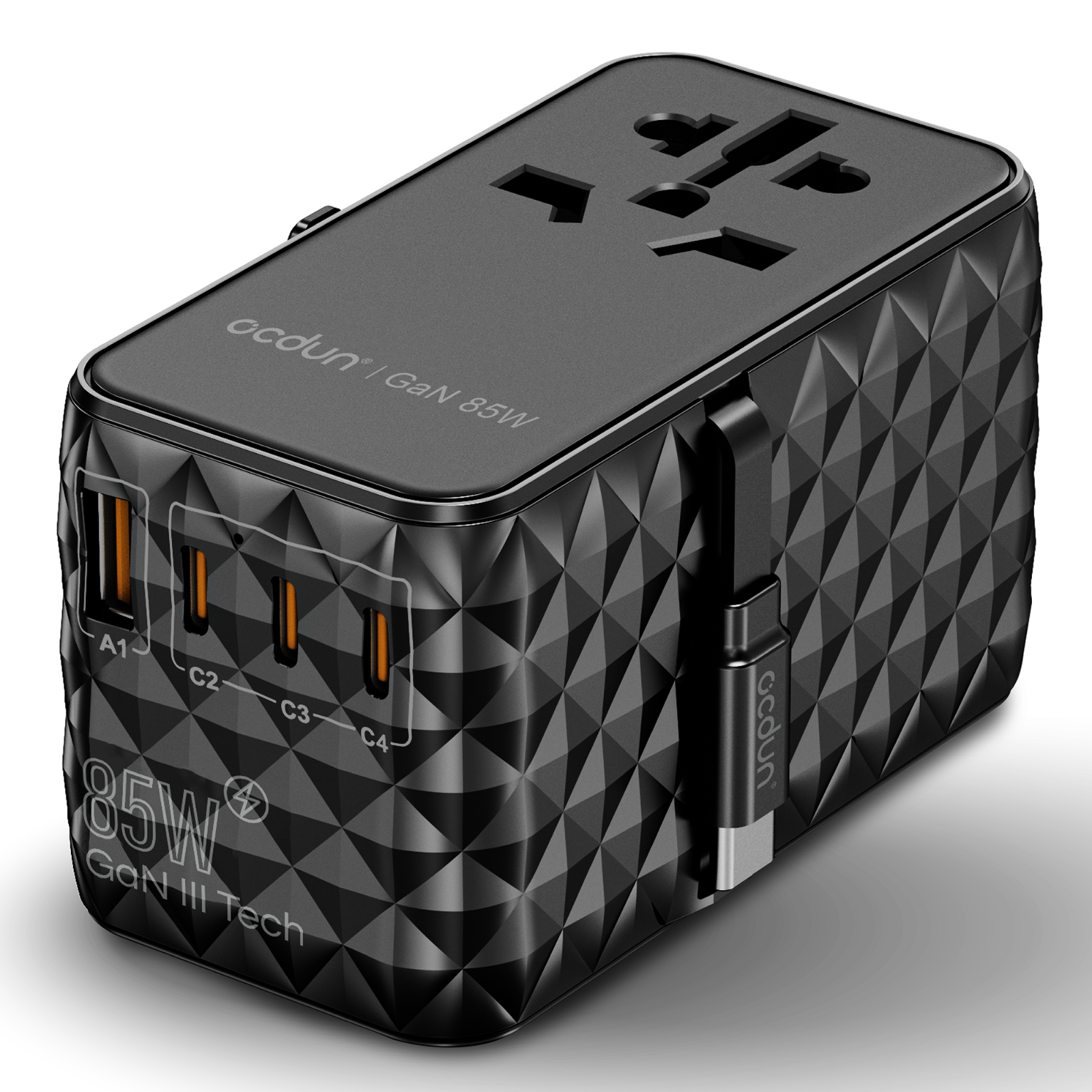 UNIVERSAL TRAVEL ADAPTER WORLDWIDE MULTI FAST CHARGER PLUG UK EU AU US USB C NEW