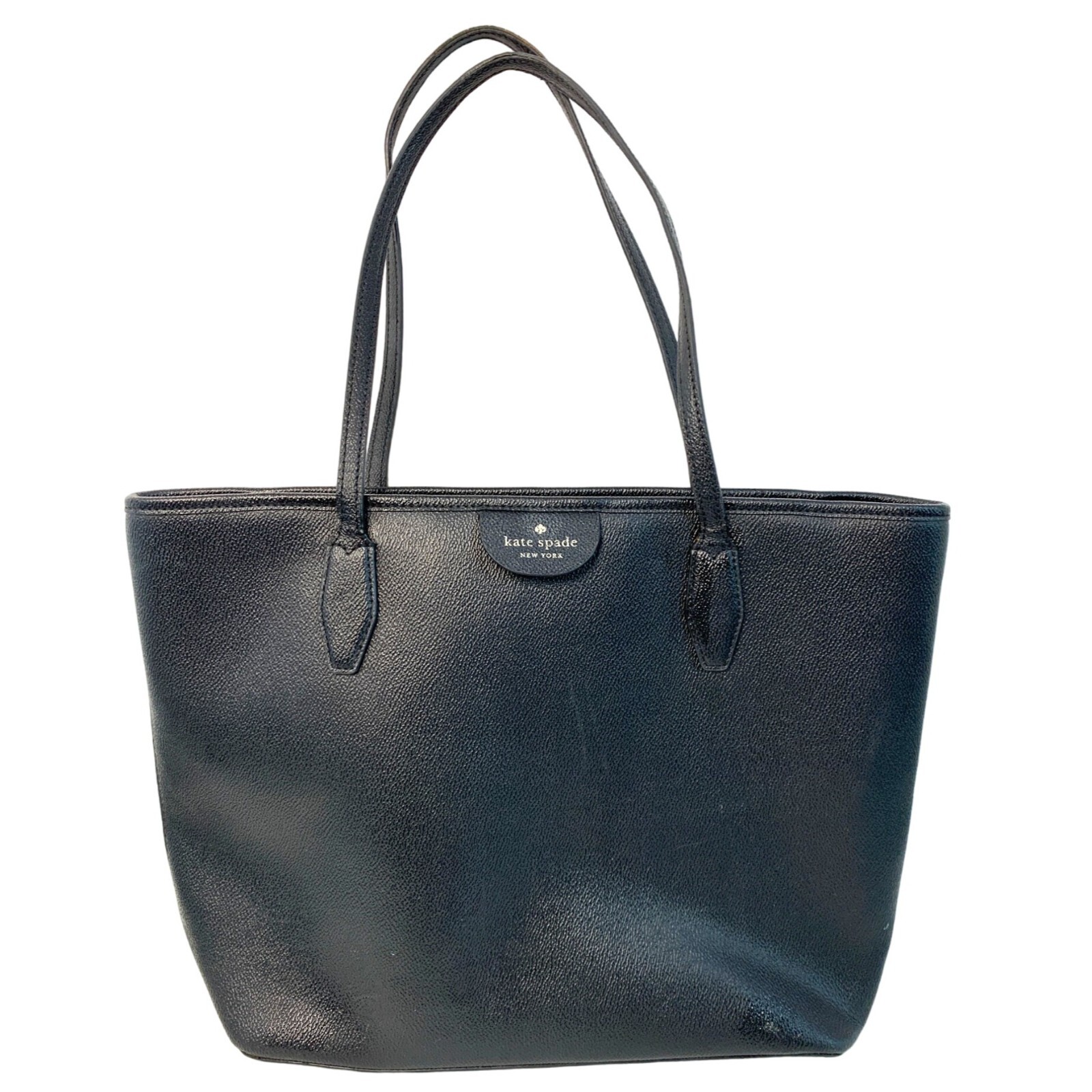 Kate Spade New York Black Large Leather Lori Tote Bag Double