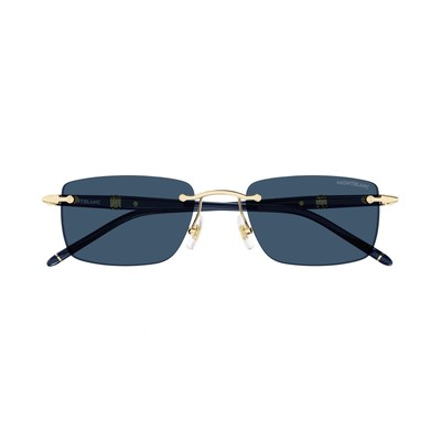 MONTBLANC MONT BLANC MB0344S-003 GOLD BLUE SUNGLASSES