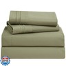 Clara Clark Full XL Bed Sheet Set - Wrinkle, Fade, Stain Resistant, Deep Pocket Sheets - Luxury Soft Bedding Sheets and Pillowcases, Full XL Sage Green
